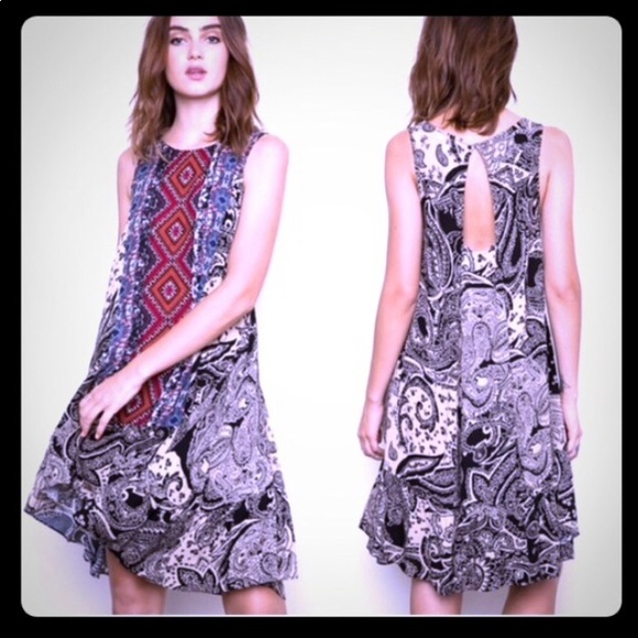 April Spirit Hayden Boho Tunic Dress Abstract - Picture 13 of 13